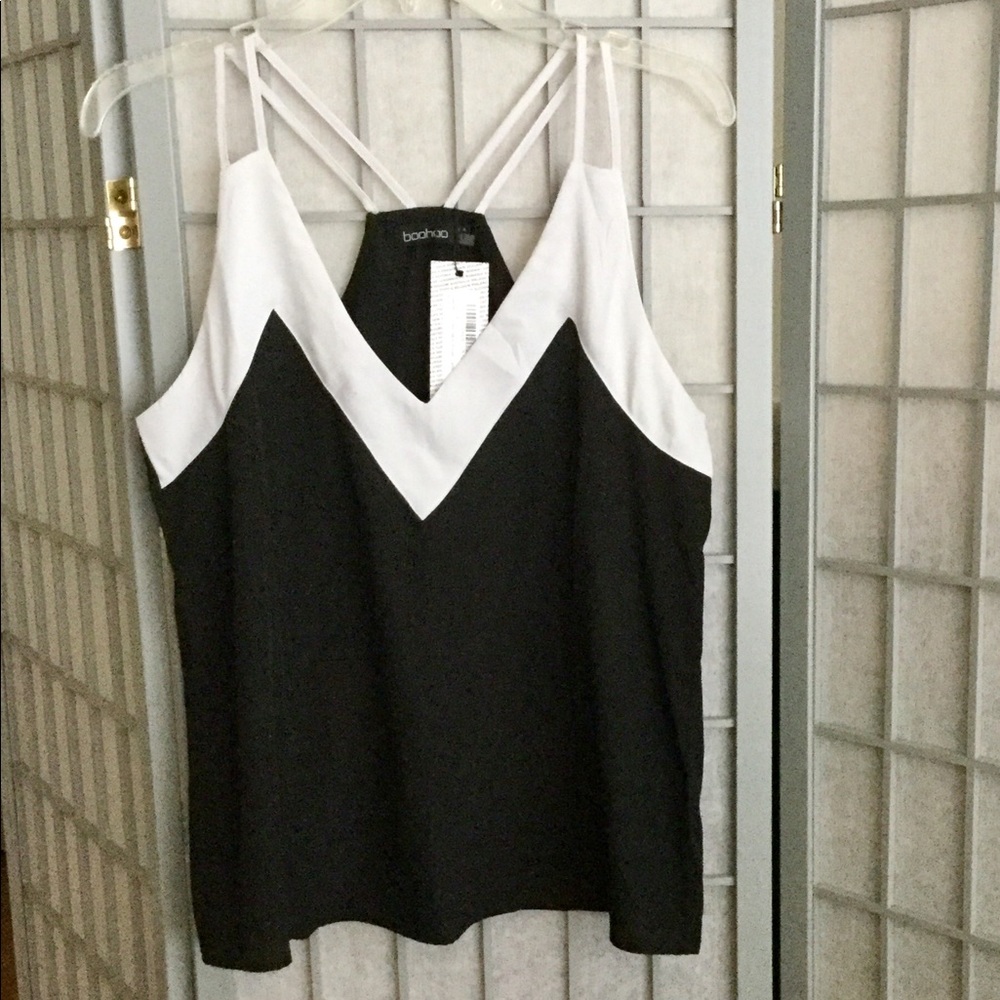 NWT contrast tank from Boohoo